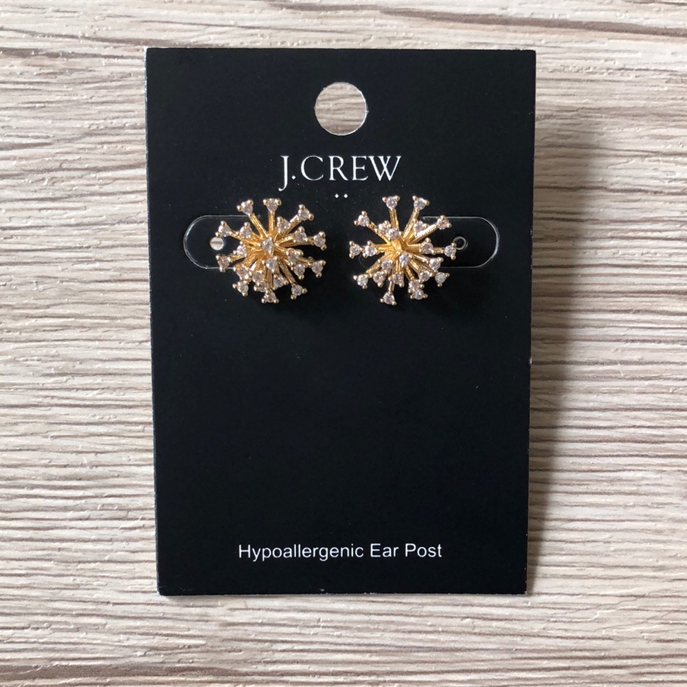 J.Crew Factory crystal firework stud earrings